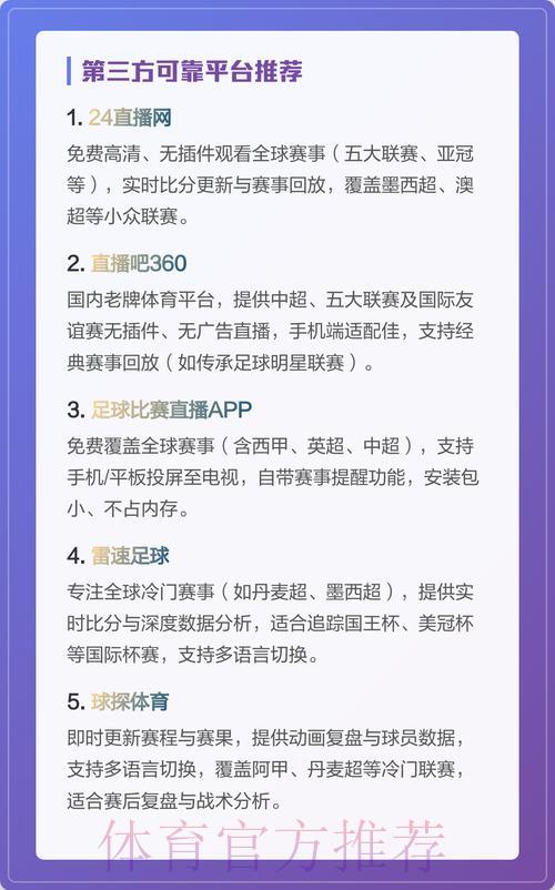 世界杯直播平台精选推荐攻略